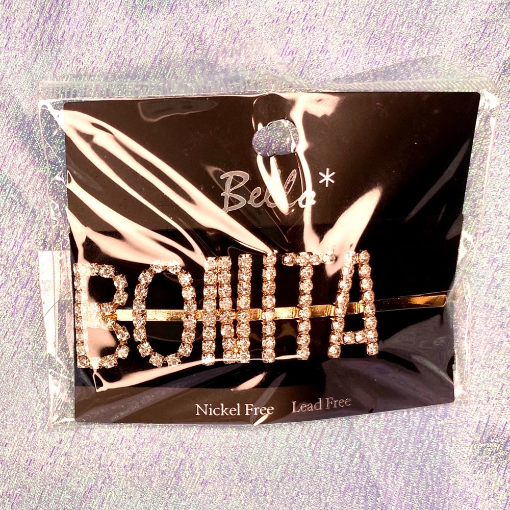 Hair clip Bonita is in Spanish for pretty/beautiful New